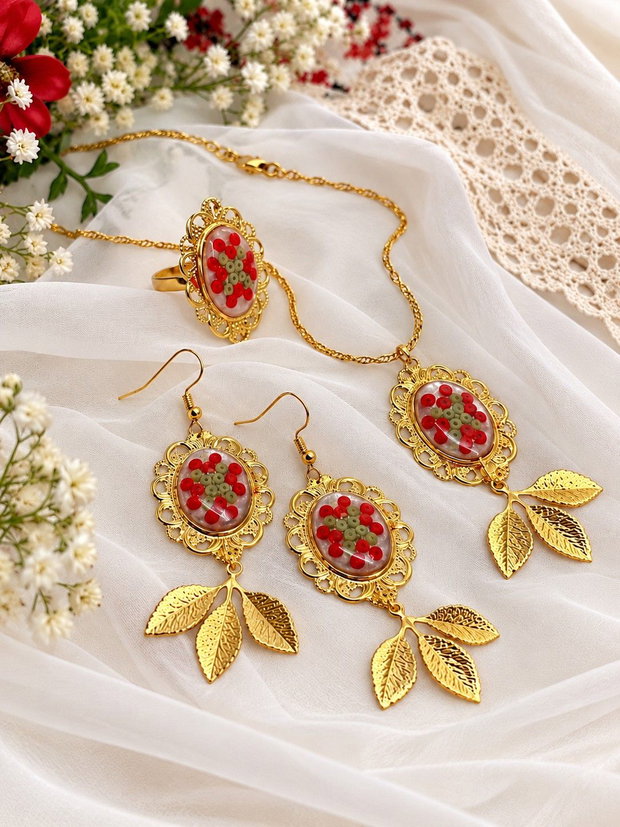 Set bijuterii motiv traditional popular 02216