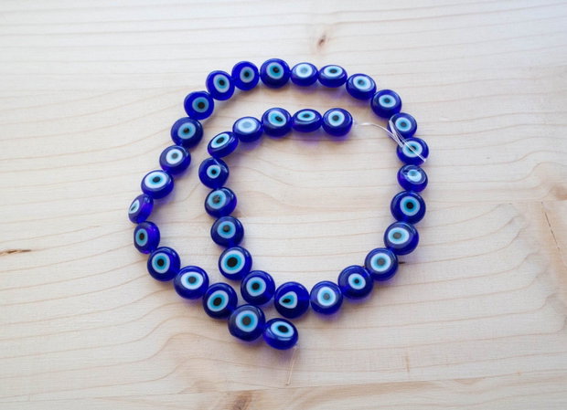 Mărgele din sticlă Evil eye (ochi protector)