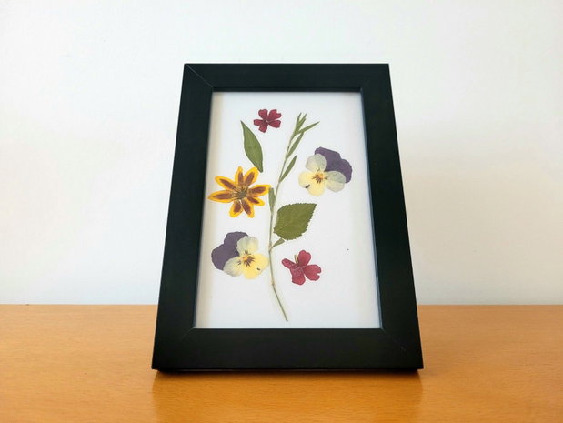 Tablou flori presate natural