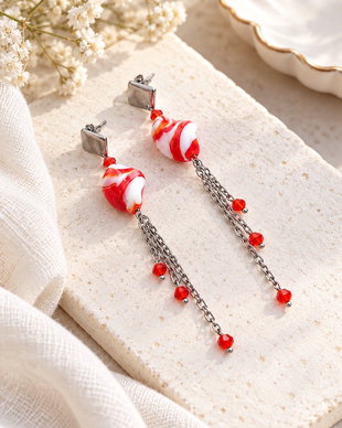 Cercei lungi lampwork