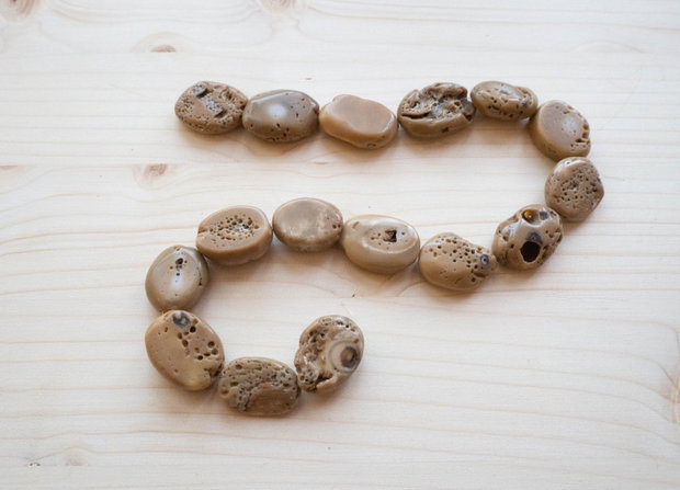 Mărgele din coral fosil natural nuggets neregulate