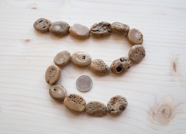 Mărgele din coral fosil natural nuggets neregulate
