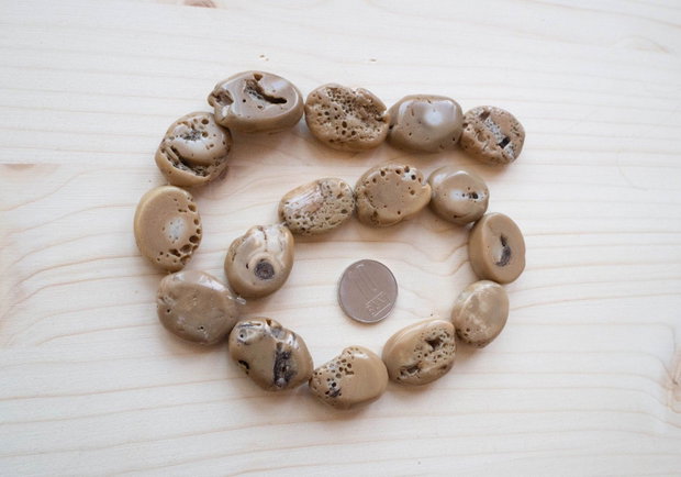 Mărgele din coral fosil natural nuggets neregulate