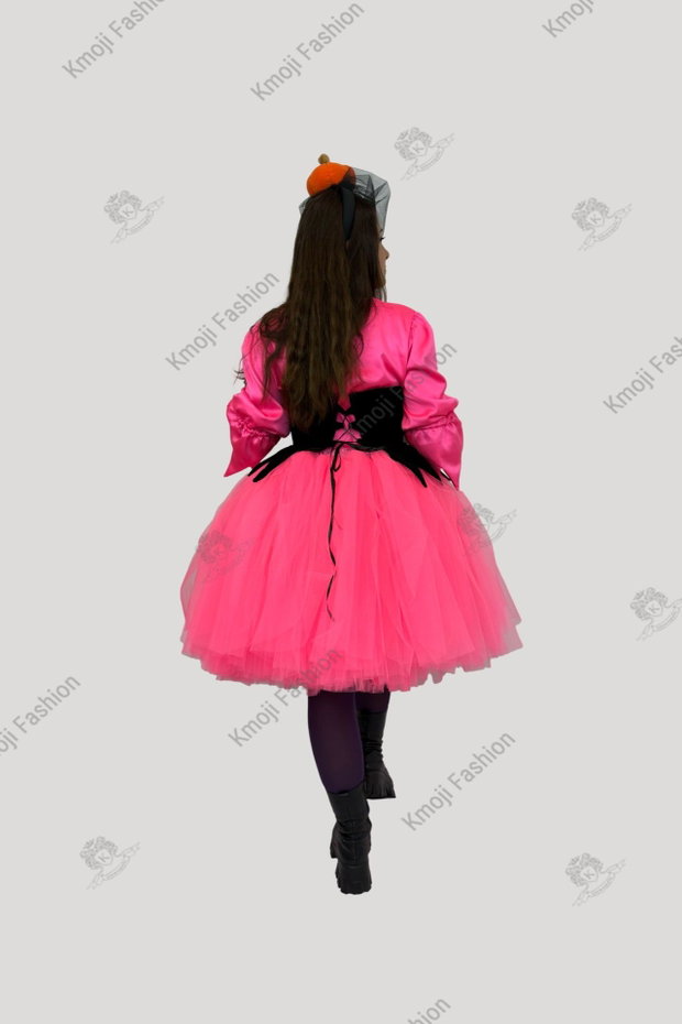 Costum Dovleac Halloween Roz Neon Adult