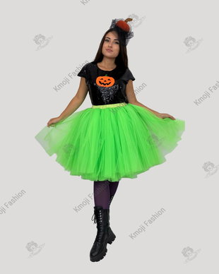 Costum Dovlecel Halloween Verde Neon Adult