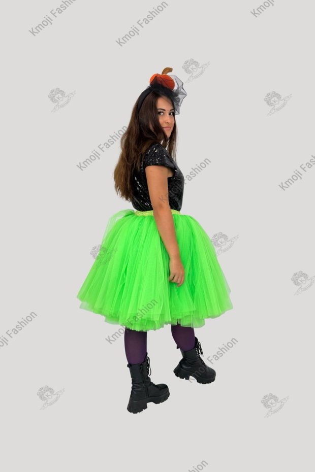 Costum Dovlecel Halloween Verde Neon Adult