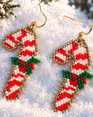 Cercei Candy Cane