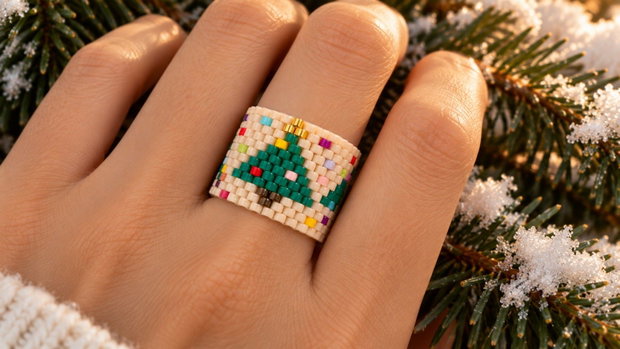 Inel Festive Evergreen