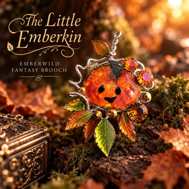 The Little Emberkin broșă fantasy