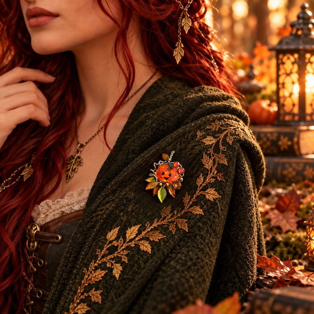 The Little Emberkin broșă fantasy