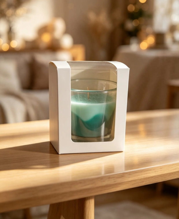 Lumanare parfumata din ceara de soia, Aroma Eucalyptus&spearmint 120g