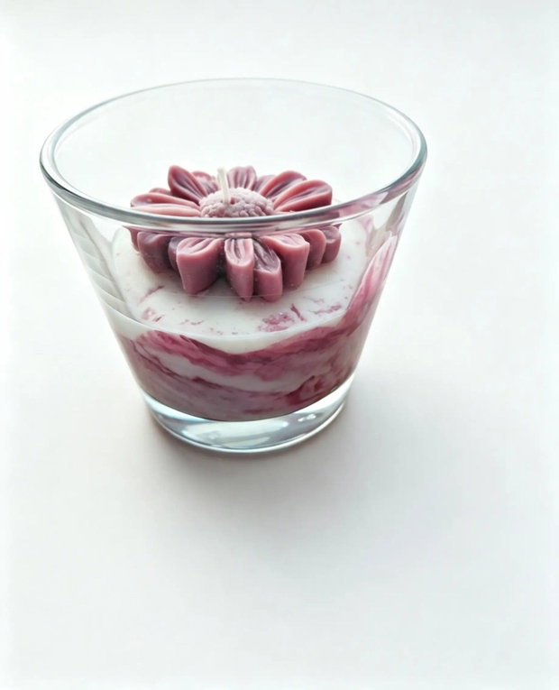 Lumanare parfumata din ceara de soia, Coconut&lime 100g