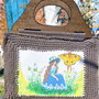 Fetița albastră | Geantă handmade unicat