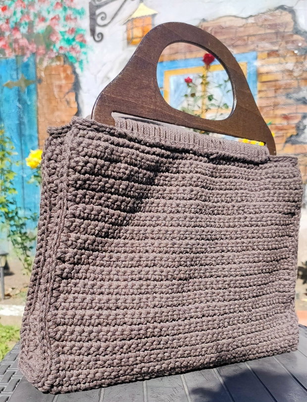 Fetița albastră | Geantă handmade unicat