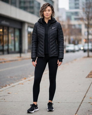Geaca matlasata slim fit cu glugă. Nouă cu etichetă