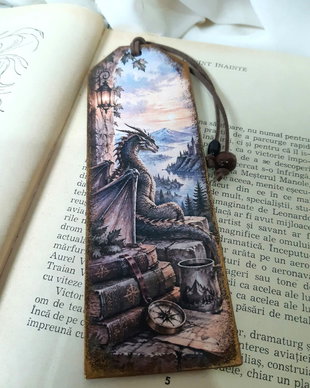 Semn de carte handmade - Pentru cei ce iubesc aventura