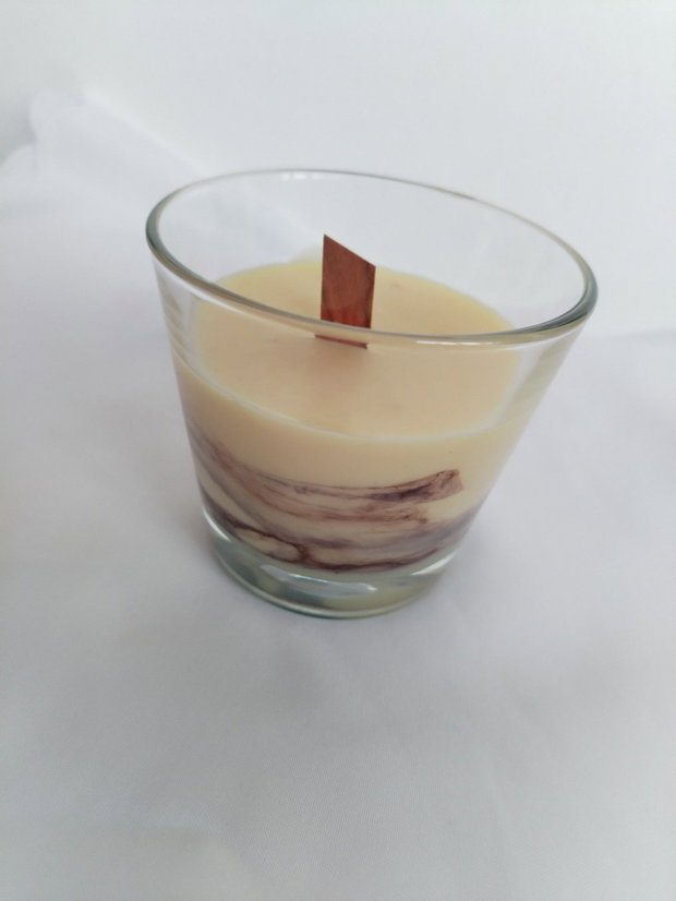 Lumanare parfumata din ceara de soia - Fireside 150 g