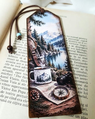 Semn de carte handmade - Pentru cei ce iubesc aventura