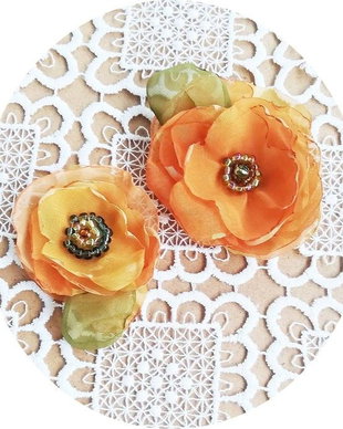set brose flori galben aramii