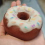Lumânare handmade Donut cu glazură