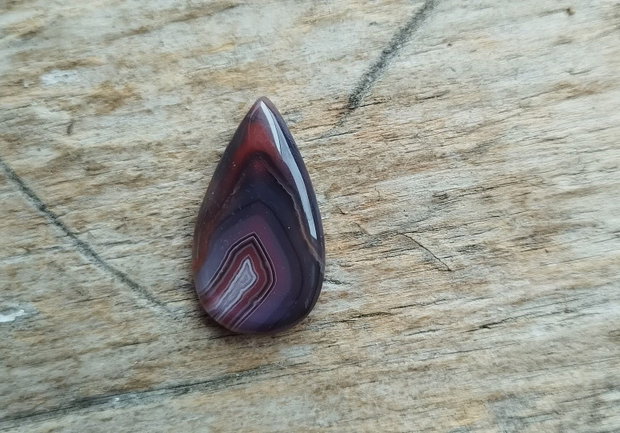 Cabochon agata sardonyx, 33x19x5 mm