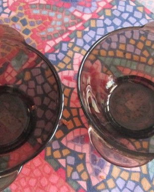2 boluri sticla fumurie