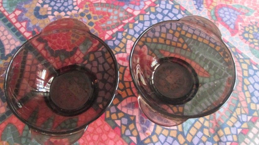 2 boluri sticla fumurie