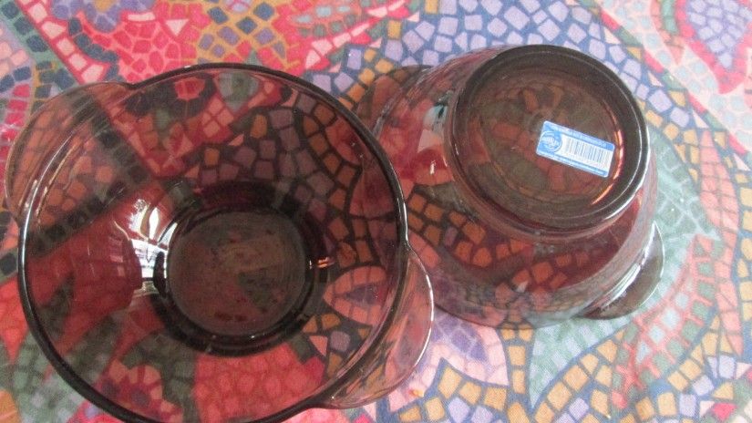 2 boluri sticla fumurie