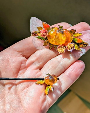 Emberleaf  set agrafă de păr și ac de păr