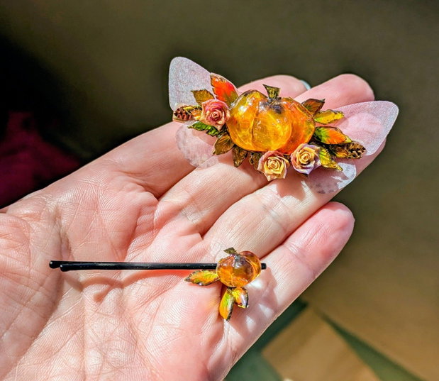 Emberleaf set agrafă de păr și ac de păr