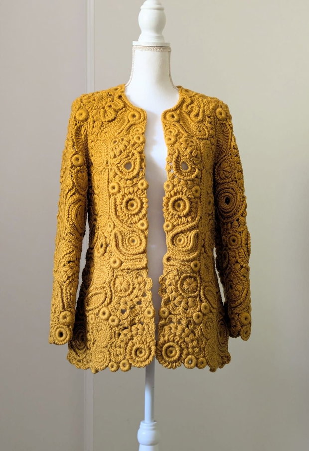 Cardigan Solenne - Dantelă Irlandeză