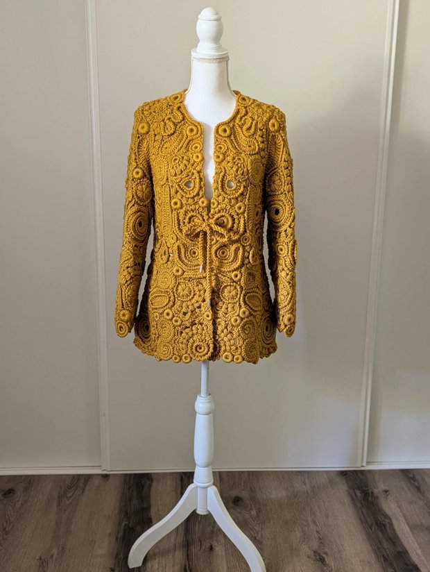 Cardigan Solenne - Dantelă Irlandeză
