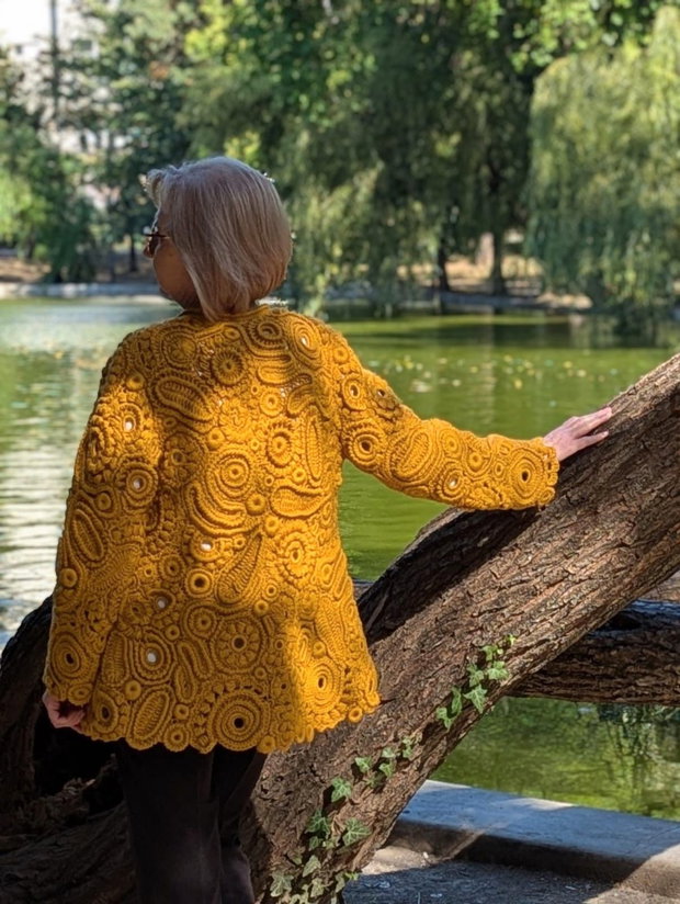 Cardigan Solenne - Dantelă Irlandeză
