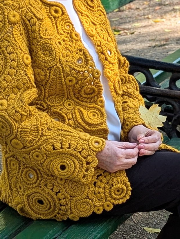 Cardigan Solenne - Dantelă Irlandeză