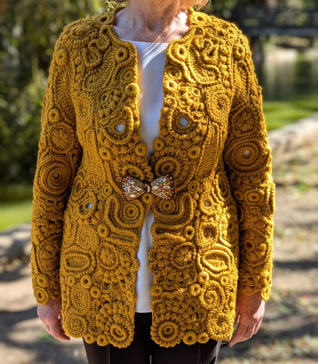 Cardigan Solenne - Dantelă Irlandeză