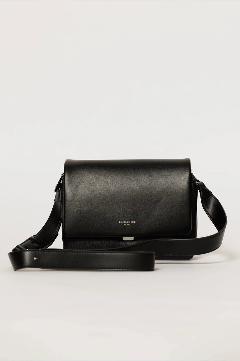 Geanta eleganta neagra cu finisaj neted