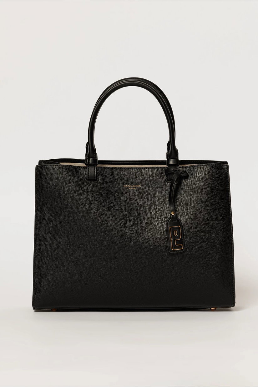 Geanta neagra eleganta cu design structurat