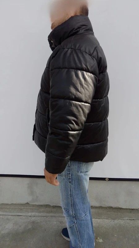 Geacă puffer din piele ecologică LC Waikiki Classic mărimea 44 / XL - XXL neagră