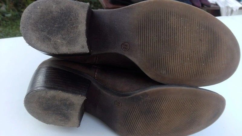 Botine cowboy piele intoarsa Tamaris - marimea 38 lungime brant 23,5 cm