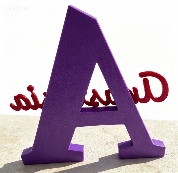 Literă 3D decorativă personalizată cu nume (15x12 cm)  Decorațiune cameră copii, cadou original