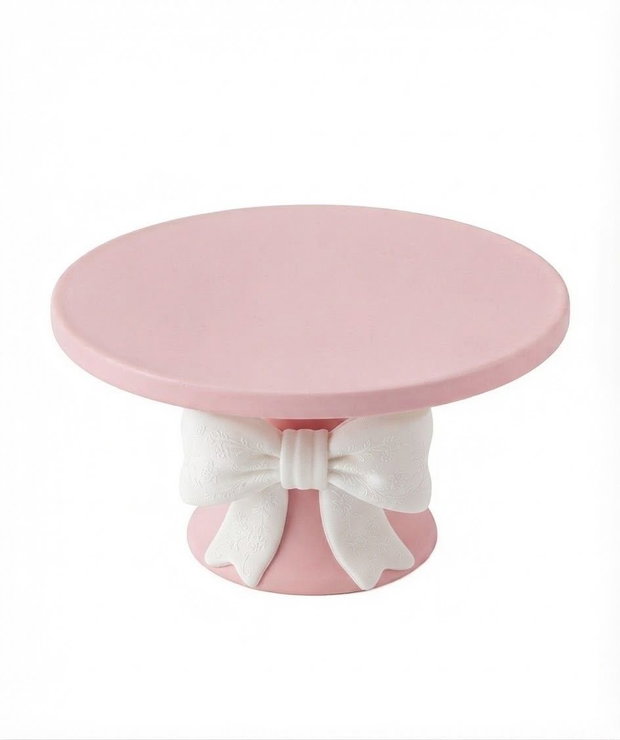 Suport decorativ 3D pentru tort și prăjituri cu fundă Platou înălțat deserturi, candy bar, cadou