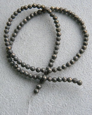Pirita margele fatetate 4 mm (AI 2)