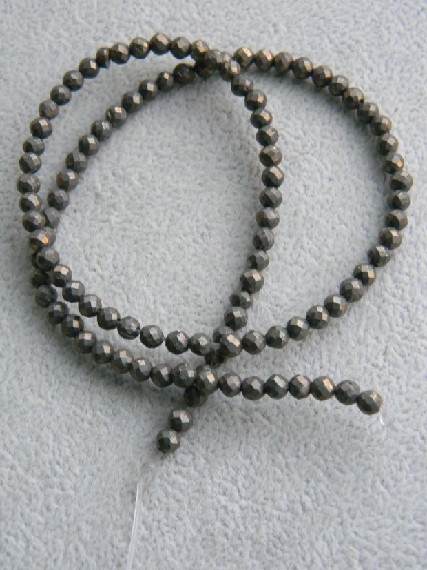 Pirita margele fatetate 4 mm (AI 2)