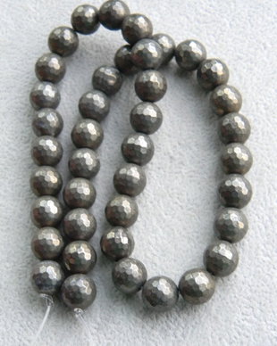Pirita margele fatetate 10 mm (AI 2)