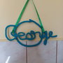 Creatie sub forma de nume George din acril