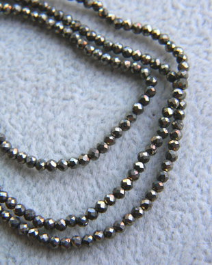 Pirita margele fatetate 2 mm (AI 2)