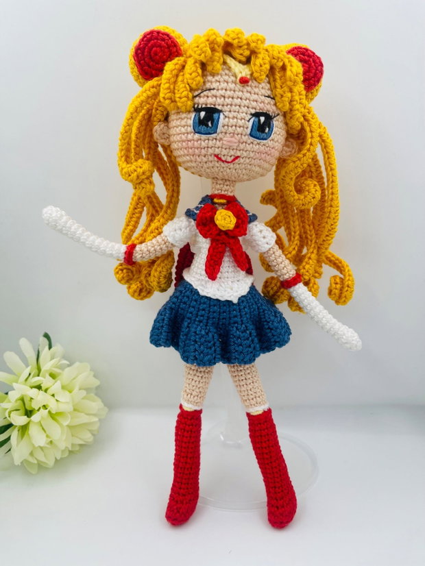 Păpușa crosetata Sailor Moon