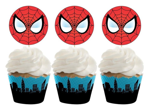 Toppere rotunde masca lui Spiderman