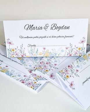 Plic de bani nunta/ botez floral