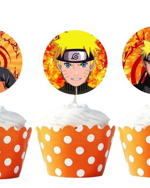 Toppere decor brioșe Naruto